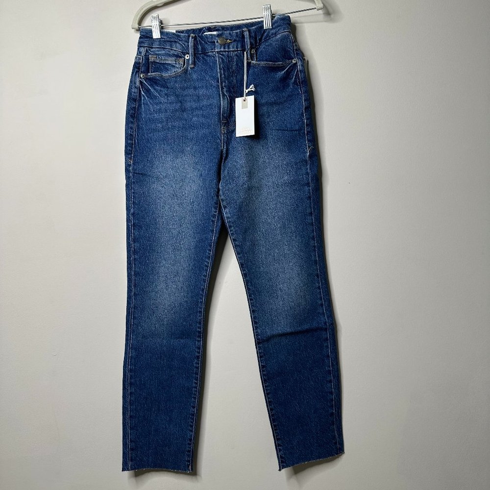 Good American Blue Good Classic Hi-Rise Jeans Size 4 NEW